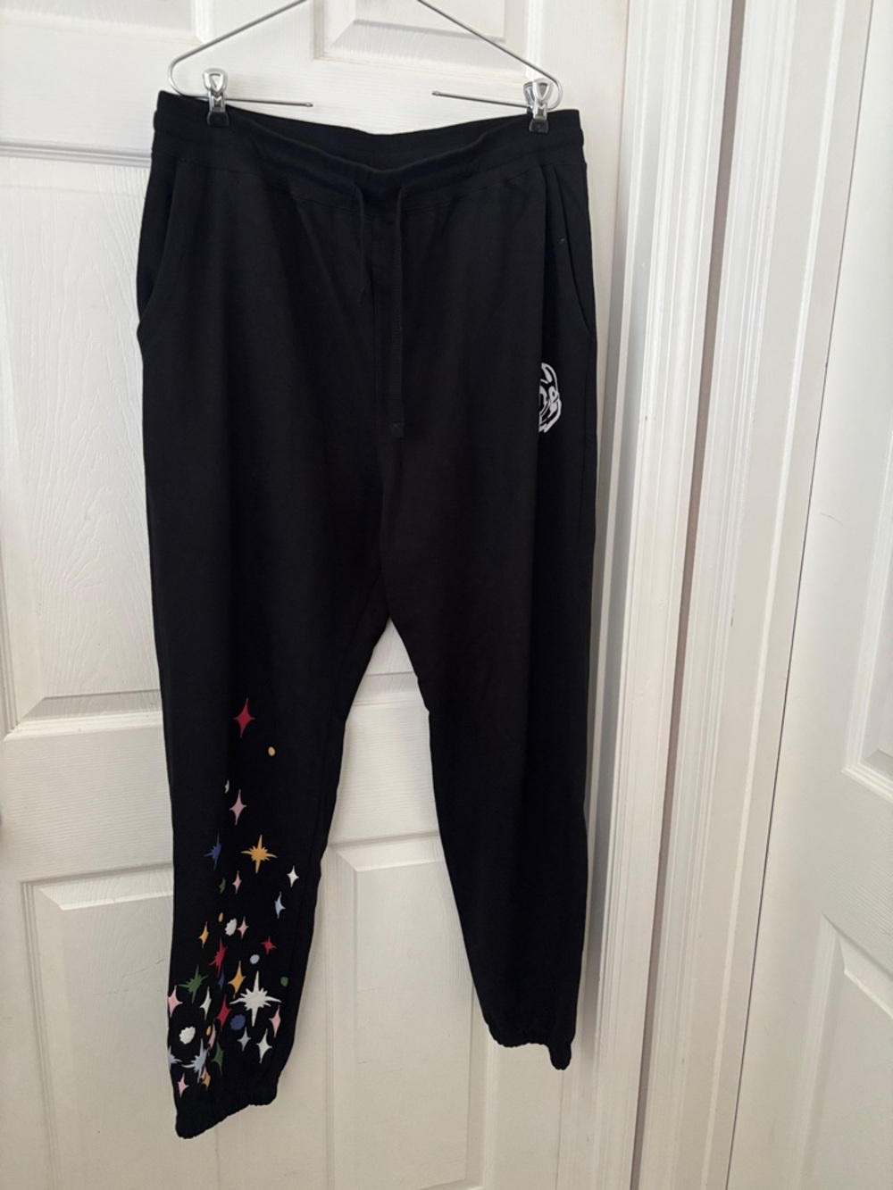 Billionaire Boys Club Black Joggers with Multicolor Star Graphic